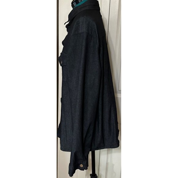 Women's Gray Button-Down Casual Shirt Viscose Polyester Blend Size XL - Picture 15 of 16